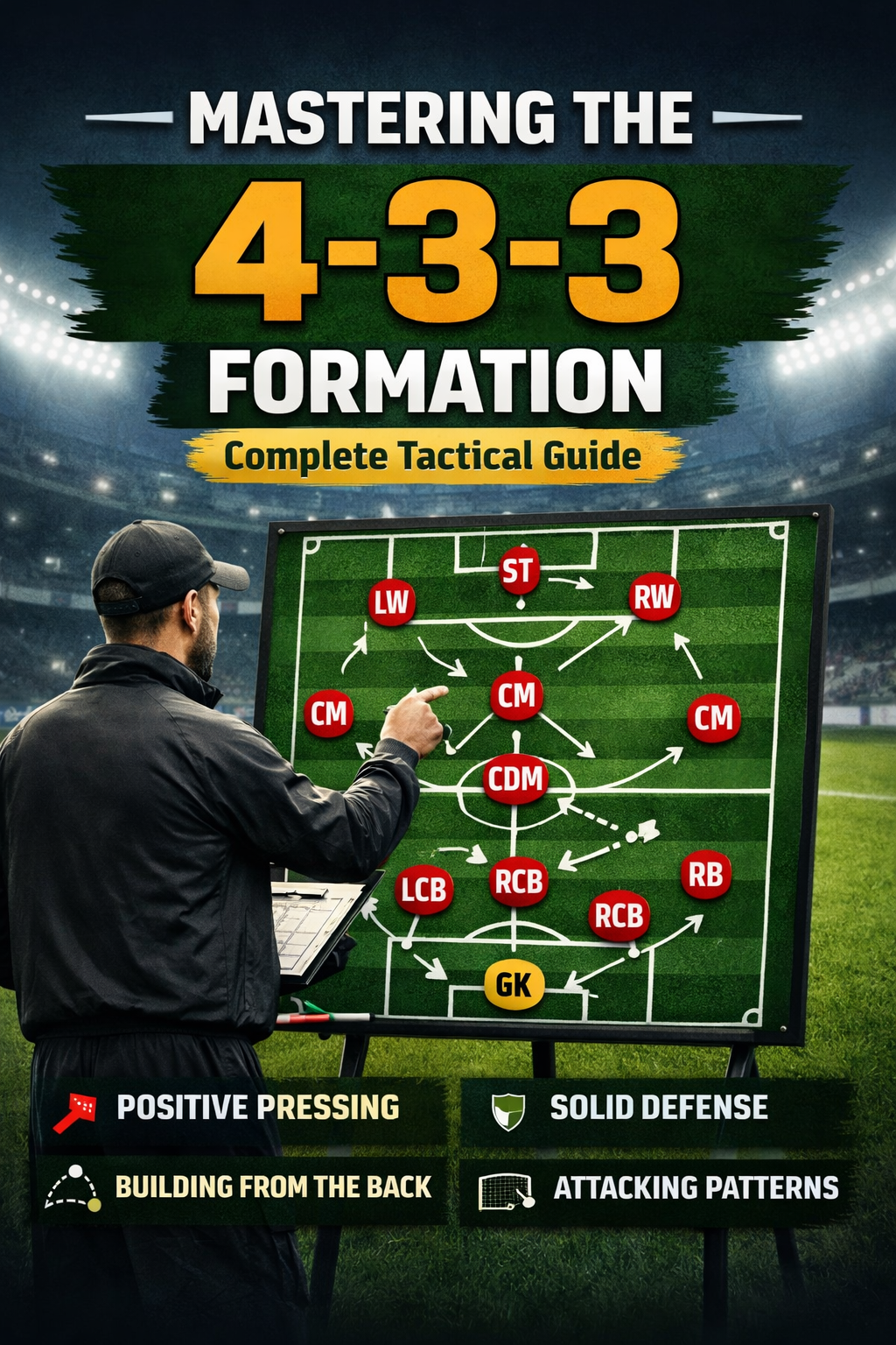The Complete 4-3-3 Guide (Part 2): Roles, Shape, Pressing, Build-Out, and Attacking Patterns
